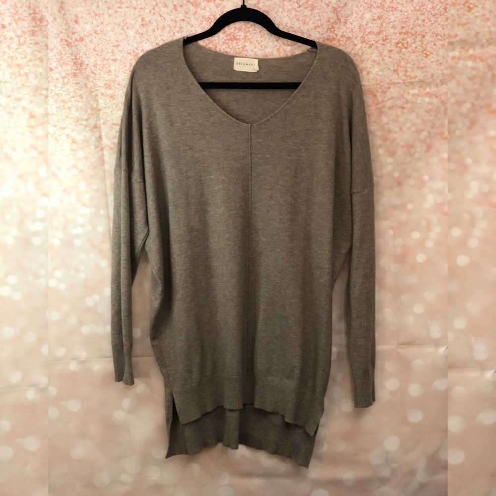 V-Neck Soft Sweater, Heather Mocha - Picture 2 of 10
